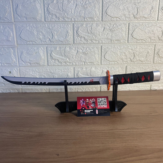 Tanjiro Katana – Rengoku Tsuba Edition (42 cm with Stand)