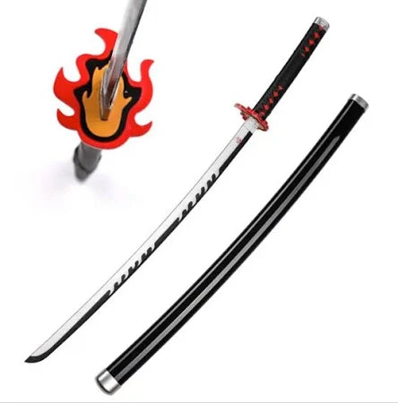 Tanjiro Kamado Nichirin Katana – Flame Tsuba Edition (104 cm)