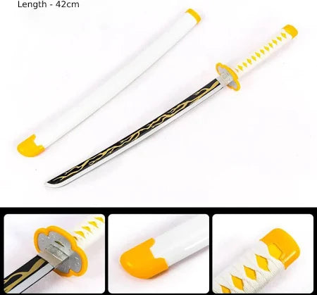 Zenitsu Katana – Thunder Breathing (42 cm with Stand)